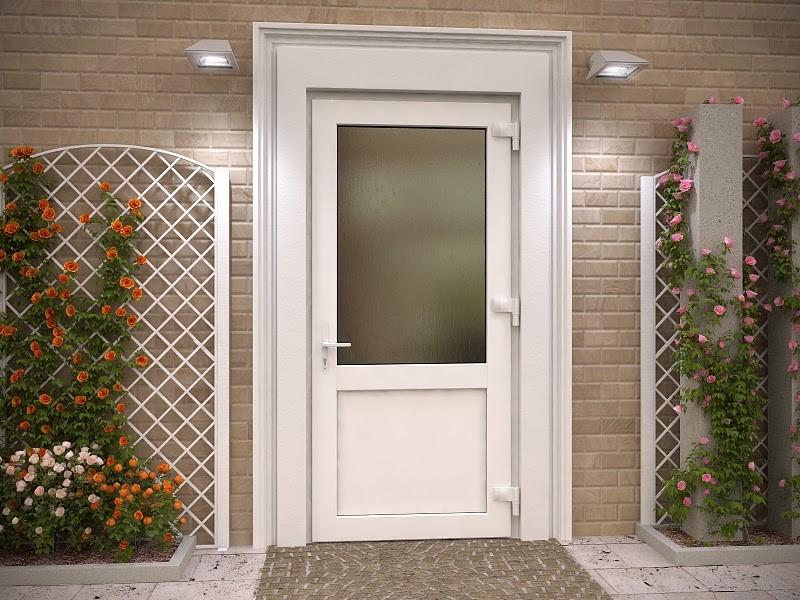 Plastic entrance door