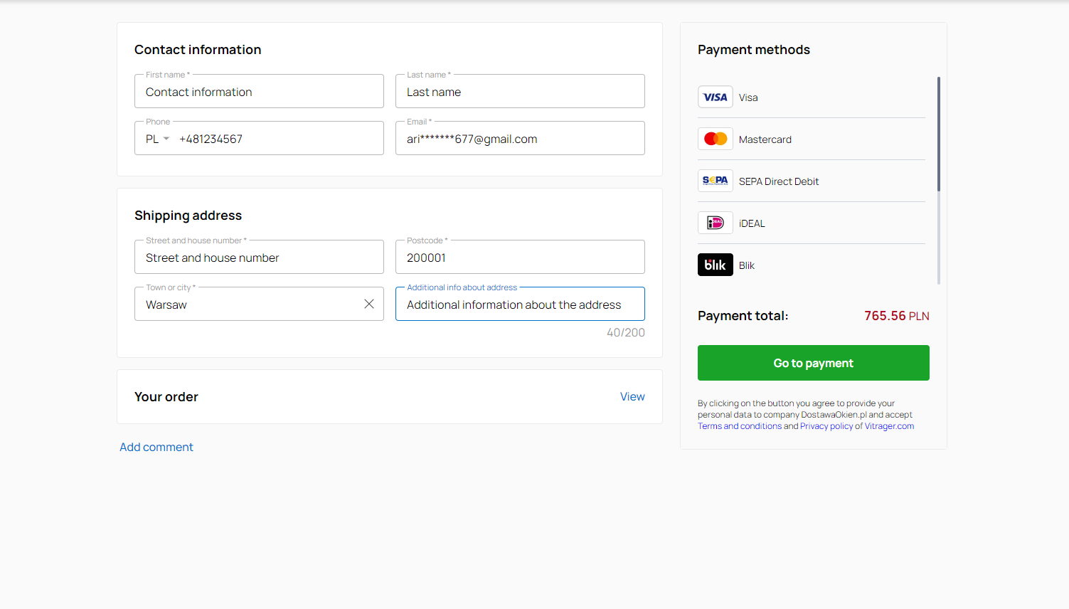Step 6: Confirm your order.