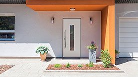 Panel entrance door