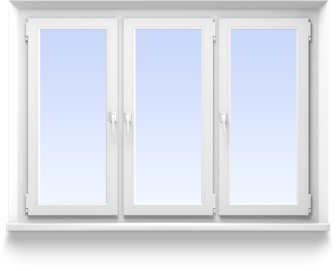 Three-leaf windows