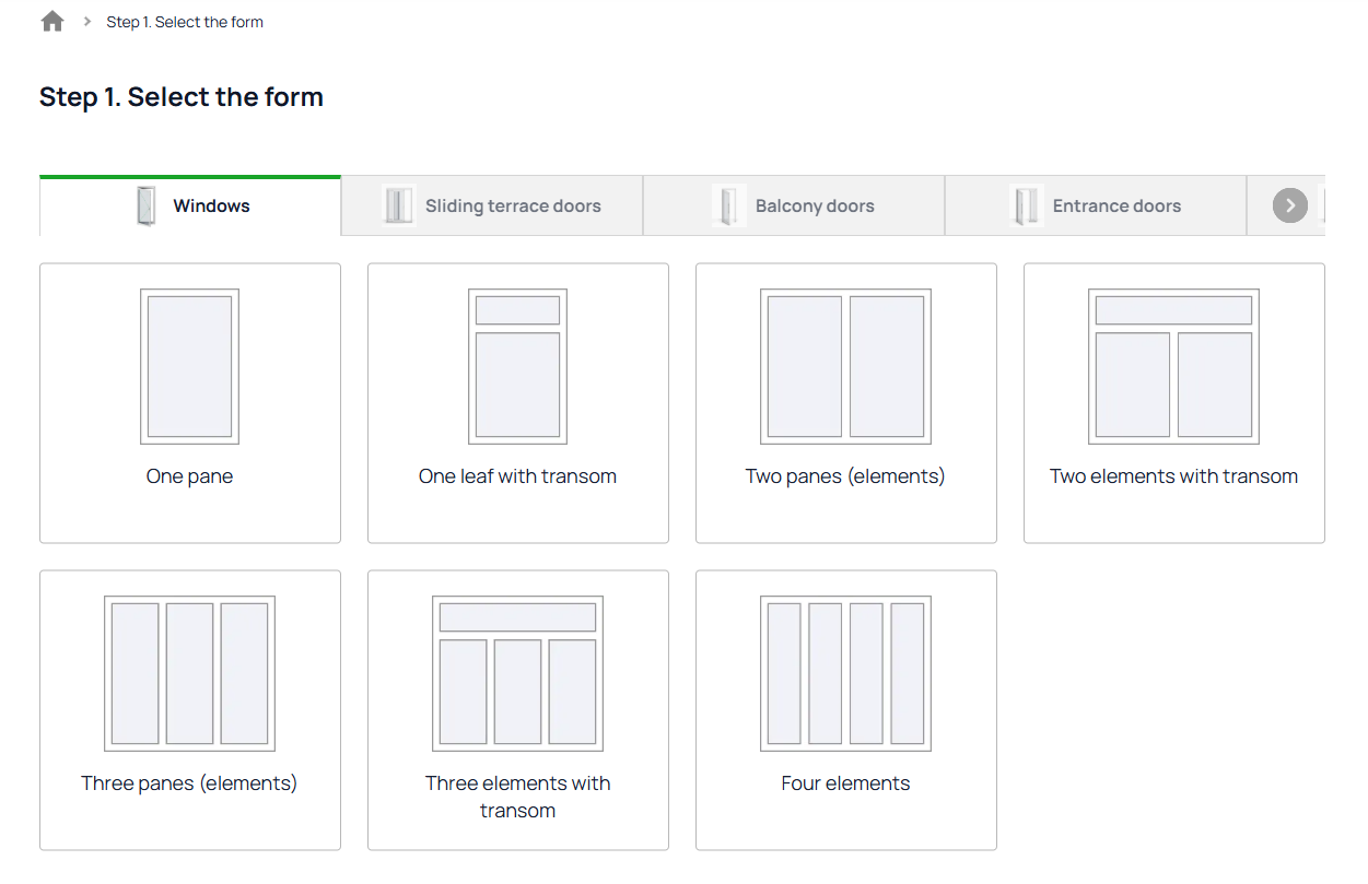Step 1. Choose the shape of the window