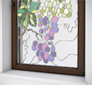 Stained glass windows and spandrels