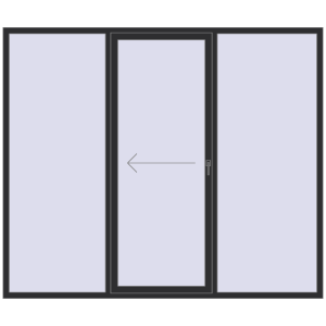 Buy Sliding patio doors 2600x2200 mm PATIO DOOR REHAU BRILLANT DESIGN ANTHRACITE_GREY_GLATT two-sided