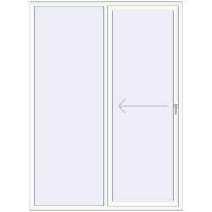 Buy Sliding patio doors 1720x2350 mm REHAU SYNEGO SLIDE ANTHRACITE_GREY_STRUKTURAL external