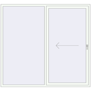 Buy Sliding patio doors 2200x2000 mm PATIO DOOR REHAU BRILLANT DESIGN ANTHRACITE_GREY_STRUKTURAL external