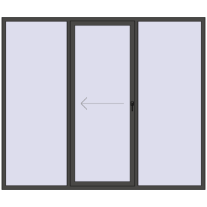 Buy Sliding patio doors 2600x2200 mm PATIO DOOR REHAU BRILLANT DESIGN BASALT_GREY two-sided