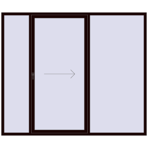 Buy Sliding patio doors 2600x2200 mm PATIO DOOR REHAU BRILLANT DESIGN CHOCOLATE_BROWN two-sided
