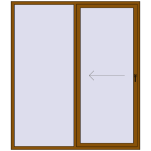 Buy Przesuwane drzwi tarasowe 2000x2300 mm REHAU GENEO HST GOLDEN OAK dwustronny