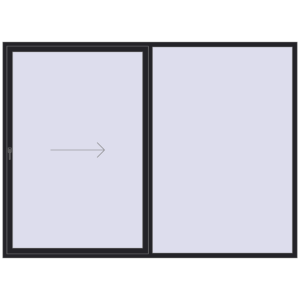 Buy Sliding patio doors 3000x2200 mm PATIO DOOR REHAU BRILLANT DESIGN BLACK_ULTI-MATT two-sided