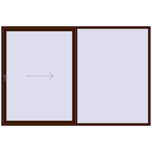 Buy Sliding patio doors 3000x2000 mm PATIO DOOR REHAU BRILLANT DESIGN BLACK_CHERRY two-sided
