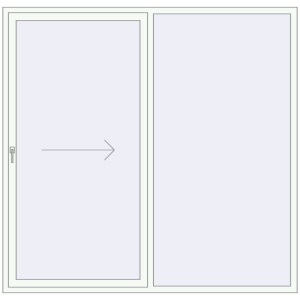 Buy Sliding patio doors 2220x2150 mm PATIO DOOR REHAU SYNEGO ANTHRACITE_GREY_STRUKTURAL external