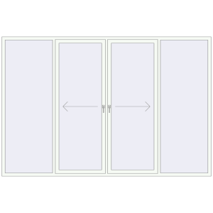 Buy Sliding patio doors 3300x2200 mm PATIO DOOR REHAU SYNEGO ANTHRACITE_GREY_STRUKTURAL external