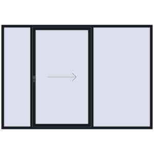 Buy Sliding patio doors 2900x2000 mm PATIO DOOR REHAU BRILLANT DESIGN BLACK_COOL_110L-2 two-sided