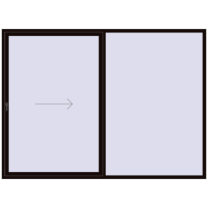 Buy Sliding patio doors 3000x2200 mm PATIO DOOR REHAU BRILLANT DESIGN BLACK_BROWN two-sided