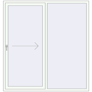 Zamów teraz Przesuwane drzwi tarasowe 1800x1900 mm PATIO DOOR REHAU BRILLANT DESIGN