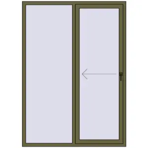 Zamów teraz Przesuwane drzwi tarasowe 1500x2100 mm REHAU SYNEGO SLIDE QUARTZ_GREY dwustronny