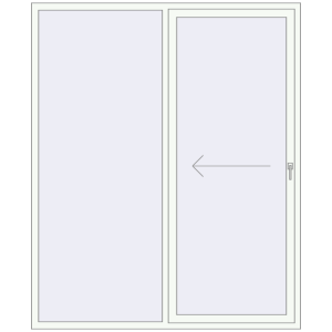 Buy Sliding patio doors 1900x2300 mm REHAU SYNEGO SLIDE GOLDEN OAK external