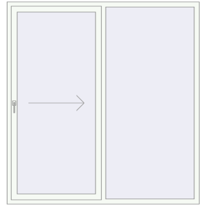 Buy Sliding patio doors 1900x2000 mm PATIO DOOR REHAU BRILLANT DESIGN ANTHRACITE_GREY_STRUKTURAL external