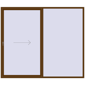 Zamów teraz Przesuwane drzwi tarasowe 2700x2300 mm REHAU GENEO HST WALNUT dwustronny