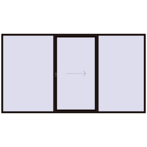 Buy Sliding patio doors 4000x2200 mm PATIO DOOR REHAU BRILLANT DESIGN BLACK_BROWN two-sided