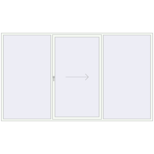 Buy Sliding patio doors 3640x2120 mm PATIO DOOR REHAU BRILLANT DESIGN BLACK_BROWN external