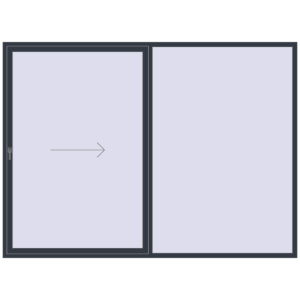 Buy Sliding patio doors 3000x2200 mm PATIO DOOR REHAU SYNEGO ANTHRACITE_GREY_STRUKTURAL two-sided