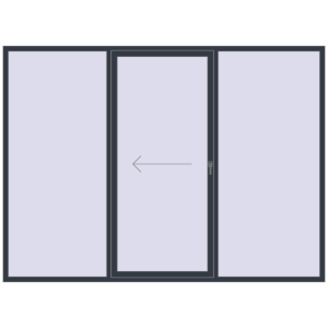 Buy Sliding patio doors 3000x2200 mm PATIO DOOR REHAU SYNEGO ANTHRACITE_GREY_STRUKTURAL two-sided