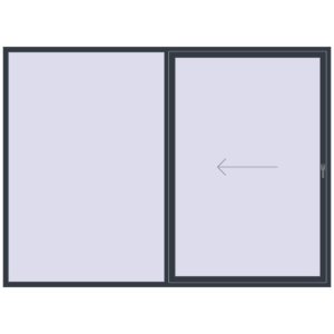 Buy Sliding patio doors 3000x2200 mm PATIO DOOR REHAU BRILLANT DESIGN ANTHRACITE_GREY_STRUKTURAL two-sided