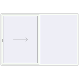 Buy Sliding patio doors 3000x2000 mm PATIO DOOR REHAU BRILLANT DESIGN RAL 9016 Traffic white two-sided