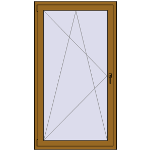 Buy Balcony doors 1000x1800 mm BALCONY DOOR REHAU SYNEGO LIGHT_OAK two-sided