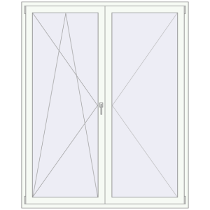 Zamów teraz Drzwi balkonowe 1700x2100 mm BALCONY DOOR REHAU EURO 70 RAL 9016 Traffic white dwustronny