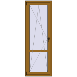 Buy Balcony doors 700x2000 mm BALCONY DOOR REHAU SYNEGO LIGHT_OAK two-sided