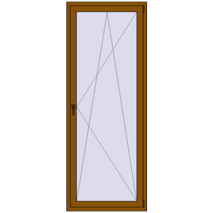 Buy Balcony doors 900x2350 mm BALCONY DOOR REHAU SYNEGO GOLDEN OAK two-sided
