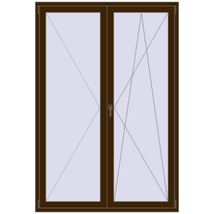 Zamów teraz Drzwi balkonowe 1500x2200 mm BALCONY DOOR REHAU SYNEGO DARK_OAK dwustronny