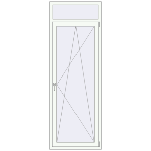 Buy Balcony doors 800x2300 mm BALCONY DOOR REHAU EURO 70 RAL 9016 Traffic white two-sided