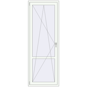 Zamów teraz Drzwi balkonowe 810x2250 mm BALCONY DOOR REHAU SYNEGO RAL 9016 Traffic white dwustronny