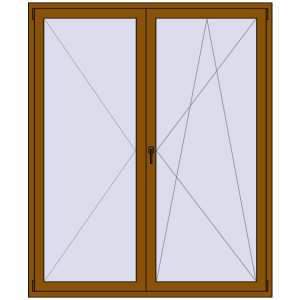 Zamów teraz Drzwi balkonowe 1740x2100 mm BALCONY DOOR REHAU SYNEGO GOLDEN OAK dwustronny