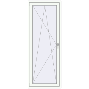 Buy Balcony doors 800x2100 mm BALCONY DOOR REHAU EURO 70 RAL 9016 Traffic white two-sided