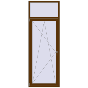 Buy Balcony doors 900x2500 mm BALCONY DOOR REHAU SYNEGO WALNUT two-sided