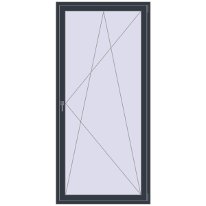 Buy Balcony doors 1120x2400 mm BALCONY DOOR REHAU SYNEGO ANTHRACITE_GREY_STRUKTURAL two-sided