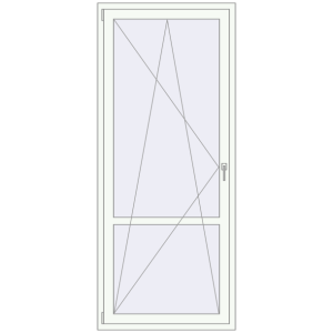 Buy Balcony doors 950x2250 mm BALCONY DOOR REHAU EURO 70 RAL 9016 Traffic white two-sided