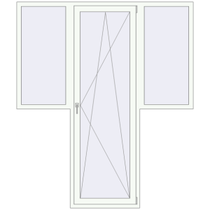 Zamów teraz Drzwi balkonowe 1980x2310 mm BALCONY DOOR REHAU EURO 70 RAL 9016 Traffic white dwustronny