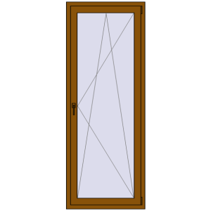 Buy Balcony doors 800x2100 mm BALCONY DOOR REHAU EURO 60 GOLDEN OAK two-sided