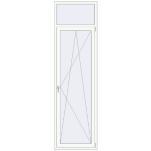 Buy Balcony doors 800x2750 mm BALCONY DOOR REHAU EURO 70 RAL 9016 Traffic white two-sided