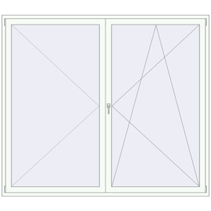 Buy Balcony doors 2350x2100 mm BALCONY DOOR REHAU SYNEGO RAL 9016 Traffic white two-sided
