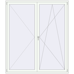 Buy Balcony doors 1900x2200 mm BALCONY DOOR REHAU SYNEGO ANTHRACITE_GREY_STRUKTURAL external