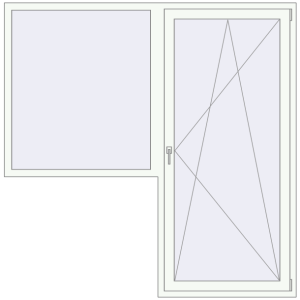 Zamów teraz Drzwi balkonowe 1985x2000 mm BALCONY DOOR REHAU SYNEGO RAL 9016 Traffic white dwustronny
