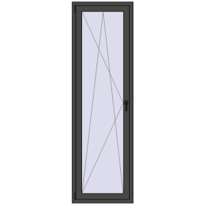 Zamów teraz Balcony doors 700x2300 mm BALCONY DOOR REHAU SYNEGO BASALT_GREY two-sided