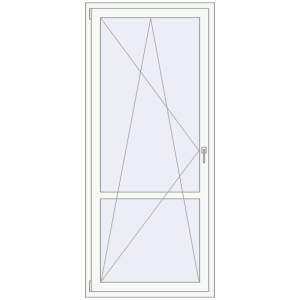 Buy Balcony doors 950x2170 mm BALCONY DOOR REHAU EURO 70 RAL 9016 Traffic white two-sided
