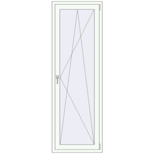 Buy Balcony doors 700x2100 mm BALCONY DOOR REHAU EURO 60 RAL 9016 Traffic white two-sided
